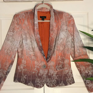 Cartise Ombre’ Shawl Collar Jacket Size 10